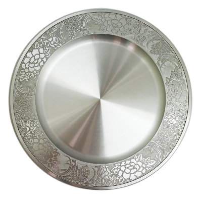 Pewter Show Plate_25 cms.