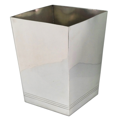 Pewter Waste Bin