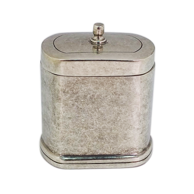 Pewter Cotton Box w/ Lid