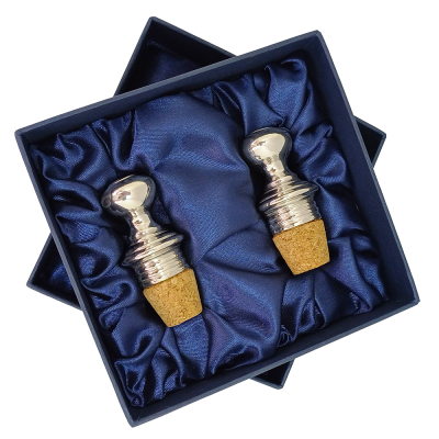 Bottle Cork / Pewter Décor in Giftbox