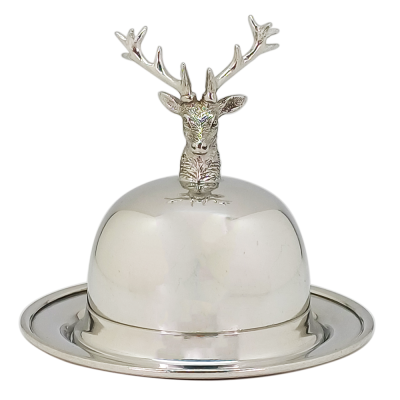 Butter Dish Antler Knob