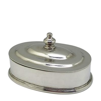 Pewter Oval Box Classic Shape