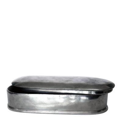 Pewter Oval Box Plain size XL