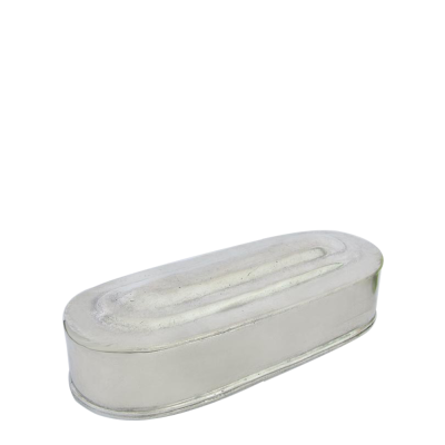 Pewter Oval Box Classic Shape Size S