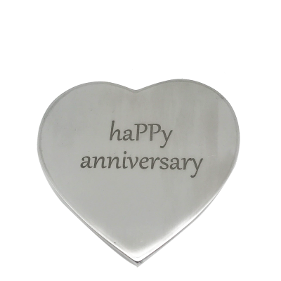 Pewter Heart Shaped Wedding Gift