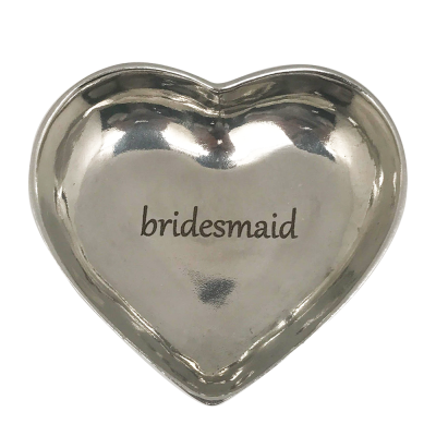 Pewter Heart Shaped Wedding Gift