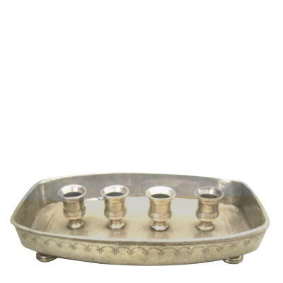 Pewter Night CandleHolder 4 light