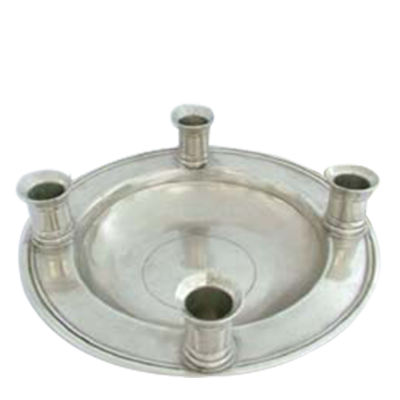 Pewter Night CandleHolder 4 light