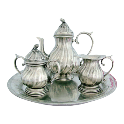 Pewter Coffee & Tea Full Set