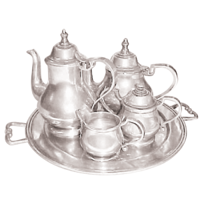 Pewter Coffee & Tea Full Set