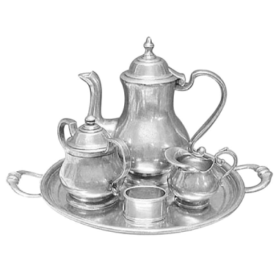 Pewter Coffee & Tea Full Set