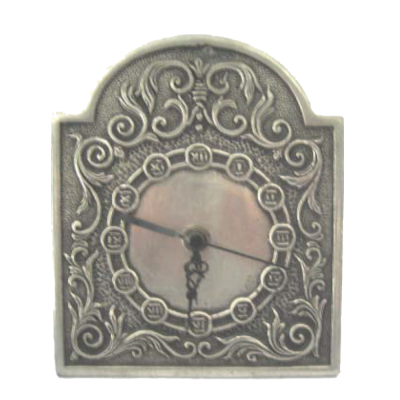 Table Clock / Pewter Décor