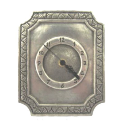 Table Clock / Pewter Décor