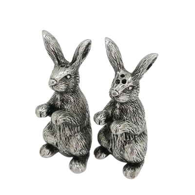 Pewter Salt & Pepper_Rabbit