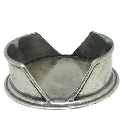 Pewter Set Coaster 6 pcs. With Caddy