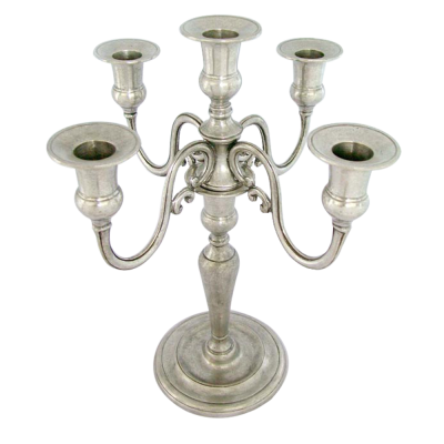 Pewter Candleholder 5 lights