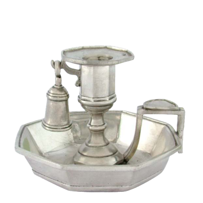Pewter Night CandleHolder & Snuffer