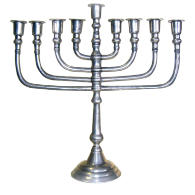 Pewter Hanukkah CandleHolder
