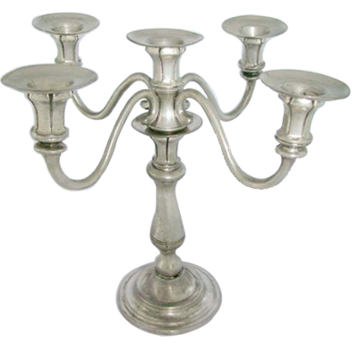 Pewter Candleholder 5 lights