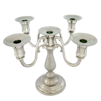 Pewter Candleholder 5 lights