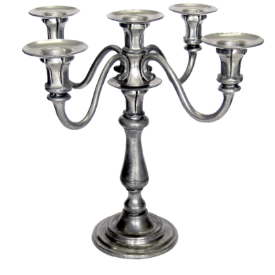 Pewter Candleholder 5 lights