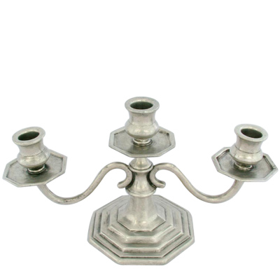 Pewter Candleholder 3 lights