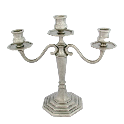 Pewter Candleholder 3 lights