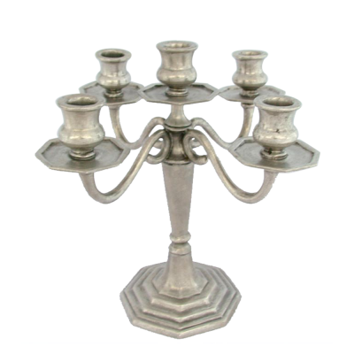 Pewter Candleholder 5 lights