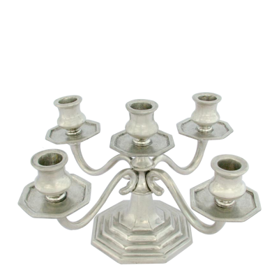 Pewter Candleholder 5 lights