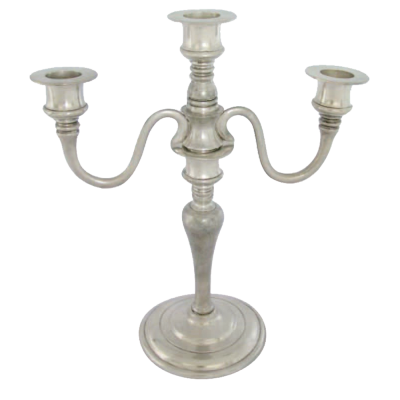 Pewter Candleholder 3 lights