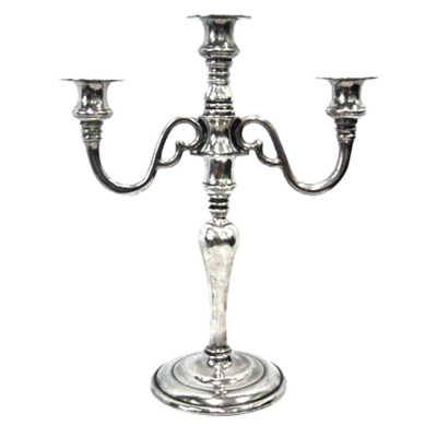 Pewter Candleholder 3 lights