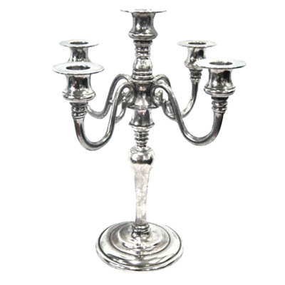 Pewter Candleholder 5 lights