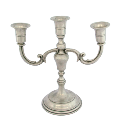 Pewter Candleholder 3 lights