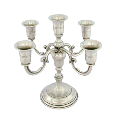 Pewter Candleholder 5 lights