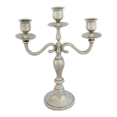 Pewter Candleholder 3 lights