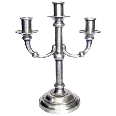 Pewter Candleholder 3 lights
