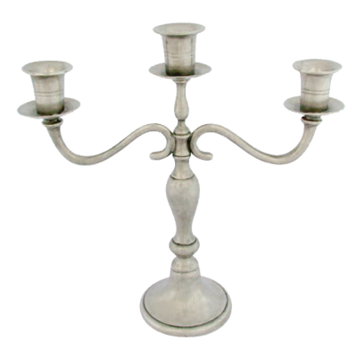 Pewter Candleholder 3 lights