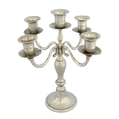 Pewter Candleholder 5 lights