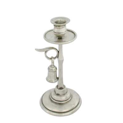 Pewter Candle Stick and Snuffer
