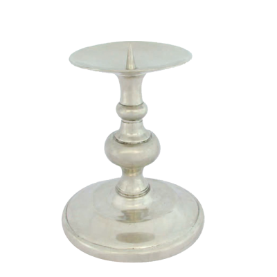 Pewter Pillar Candleholder - Med.