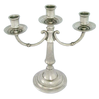 Pewter Candleholder 3 lights
