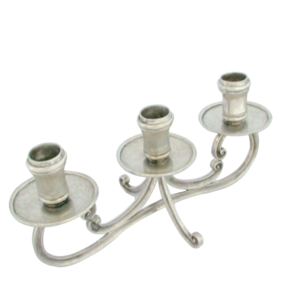 Pewter Candleholder 3 lights