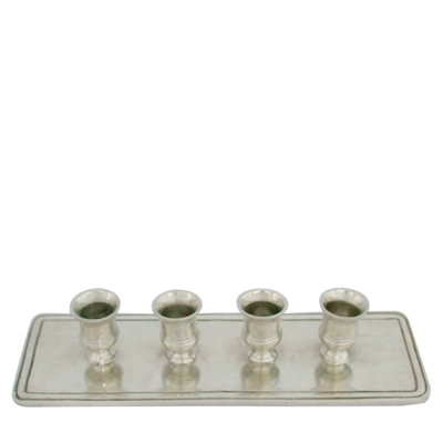 Pewter Night CandleHolder 4 light