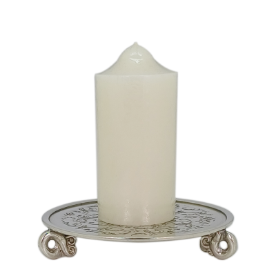 Pewter Candle holder_Barok