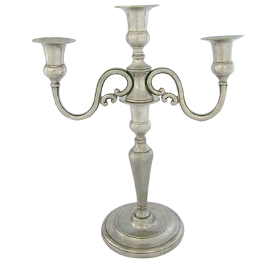 Pewter Candleholder 3 lights