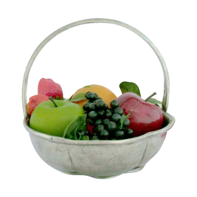 Pewter Flower Basket