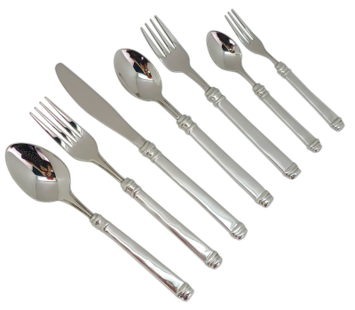 A_Pewter Flatware 7 pcs.
