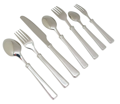 A_Pewter Flatware 7 pcs.