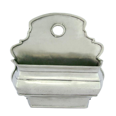 Pewter Wall Flower Pot