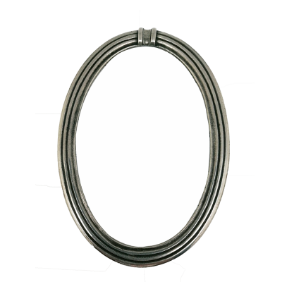 Pewter Oval Photo Frame